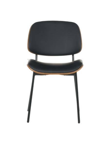 Посетителски стол Carmen 1180 - орех-черен