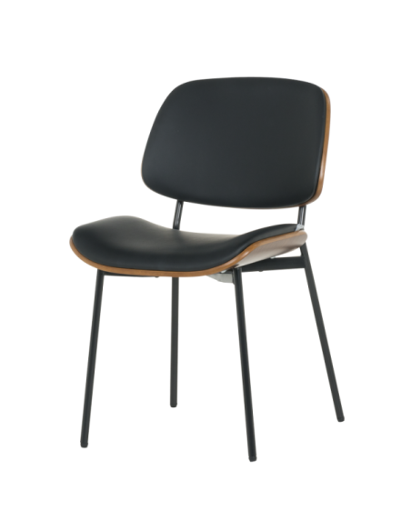 Посетителски стол Carmen 1180 - орех-черен