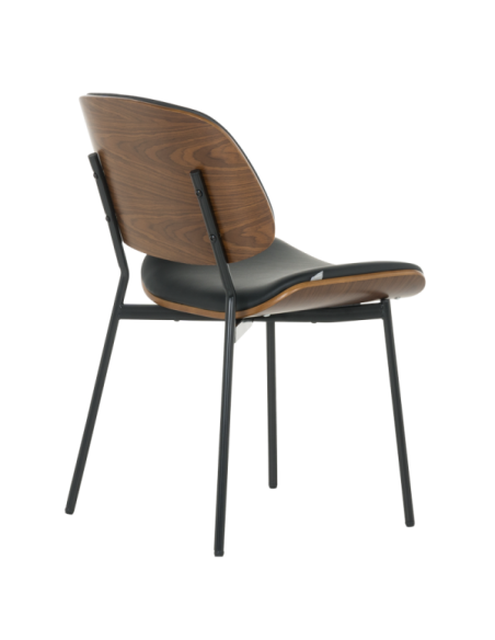 Посетителски стол Carmen 1180 - орех-черен