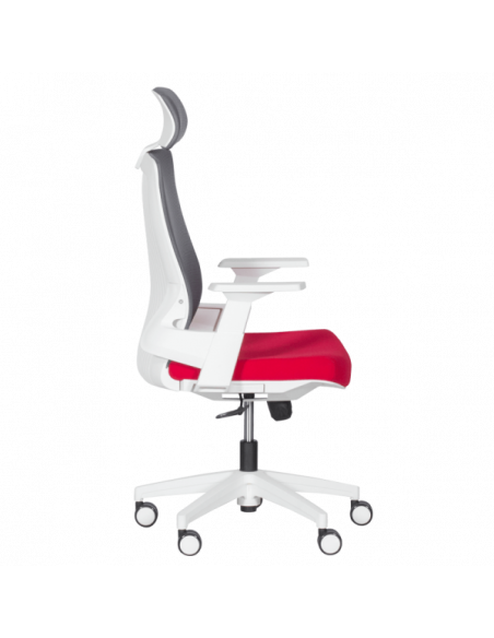 Президентски офис стол Carmen 7546 - червен - сив