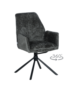 Трапезен стол PRATO - тъмносив