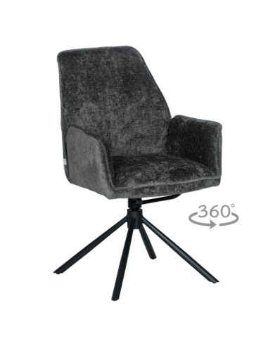 Трапезен стол PRATO - тъмносив