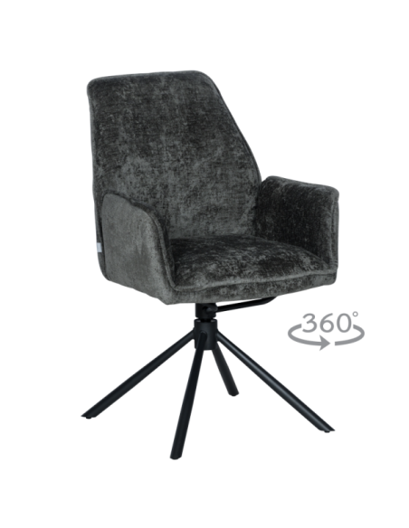 Трапезен стол PRATO - тъмносив