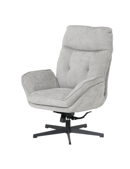 Кресло с табуретка ANDREA - светлосиво