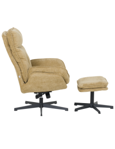 Кресло с табуретка ANDREA - горчица 2