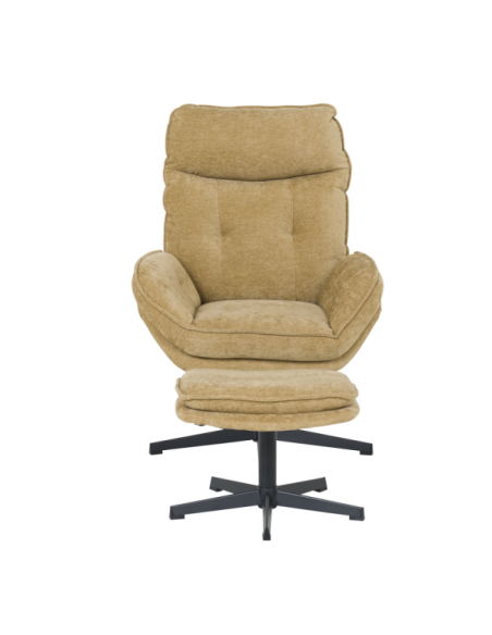 Кресло с табуретка ANDREA - горчица