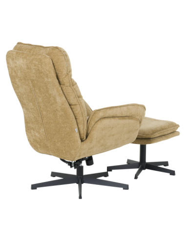 Кресло с табуретка ANDREA - горчица