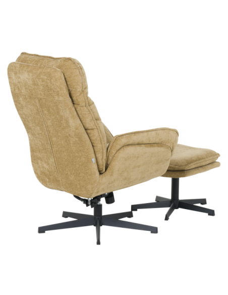 Кресло с табуретка ANDREA - горчица