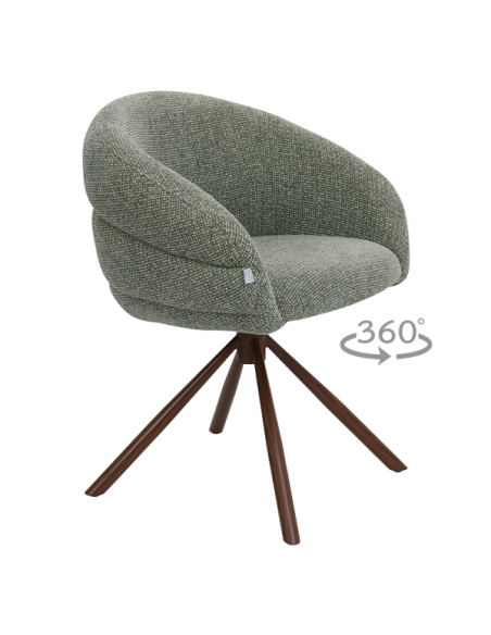 Трапезен стол NAMKA - светлозелен 7А WAL