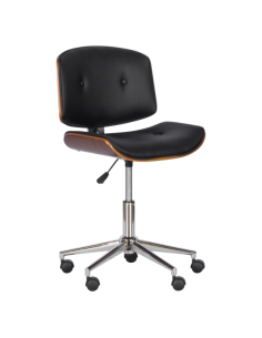 Работен офис стол Carmen 6403 - орех - черен