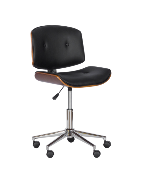 Работен офис стол Carmen 6403 - орех - черен