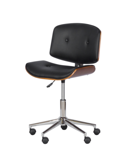 Работен офис стол Carmen 6403 - орех - черен