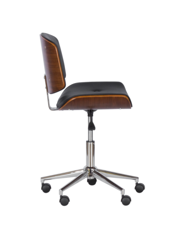 Работен офис стол Carmen 6403 - орех - черен