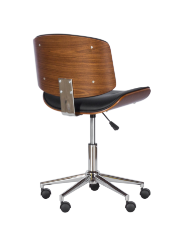 Работен офис стол Carmen 6403 - орех - черен