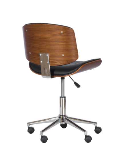 Работен офис стол Carmen 6403 - орех - черен