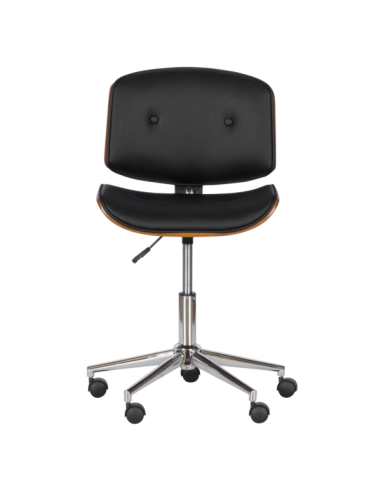 Работен офис стол Carmen 6403 - орех - черен