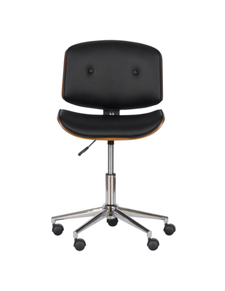 Работен офис стол Carmen 6403 - орех - черен