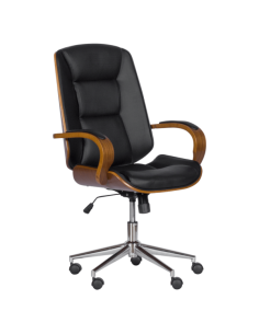 Президентски офис стол Carmen 6406 - орех-черен