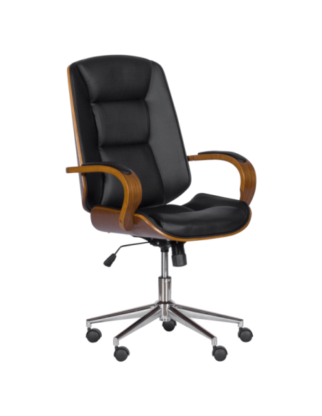 Президентски офис стол Carmen 6406 - орех-черен