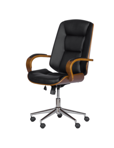 Президентски офис стол Carmen 6406 - орех-черен