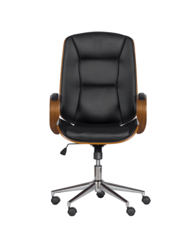 Президентски офис стол Carmen 6406 - орех-черен