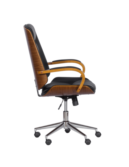 Президентски офис стол Carmen 6406 - орех-черен