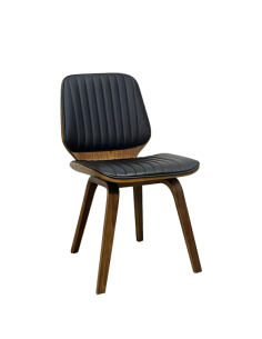 Трапезен стол Carmen 9978 - орех/черен