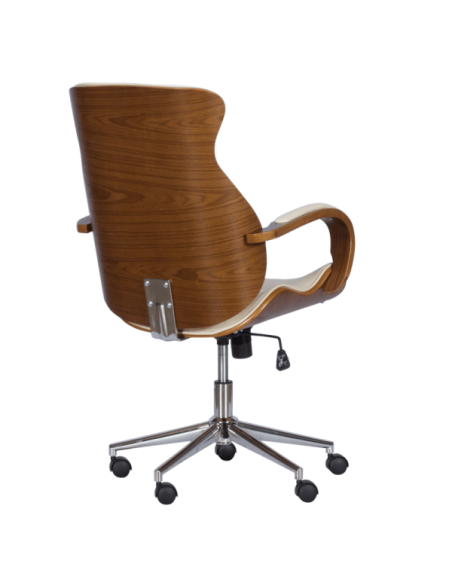 Президентски офис стол Carmen 6402 - орех-крем