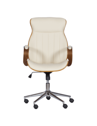 Президентски офис стол Carmen 6402 - орех-крем