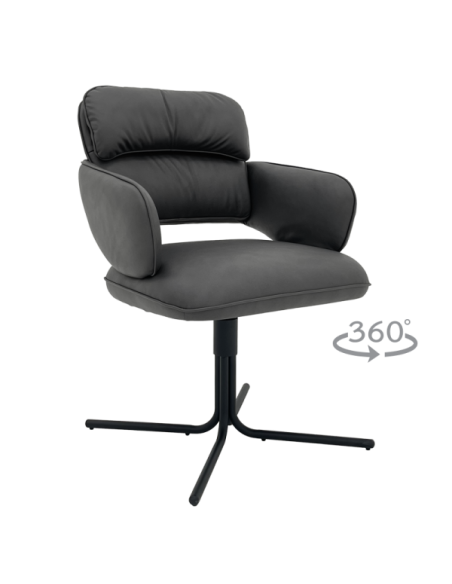 Трапезен стол RAKVERE - тъмносив 11