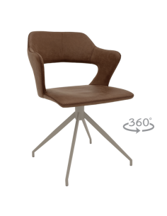 Трапезен стол RAPLA 1 - кафяв 16