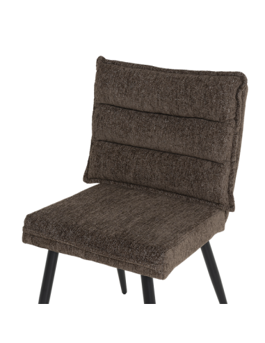 Трапезен стол IKSAN - тъмнокафяв R45