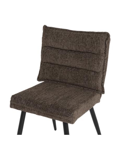 Трапезен стол IKSAN - тъмнокафяв R45