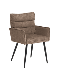 Трапезен стол с подлакътници IKSAN - кафяв R38