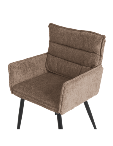 Трапезен стол с подлакътници IKSAN - кафяв R38