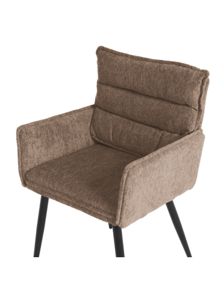 Трапезен стол с подлакътници IKSAN - кафяв R38