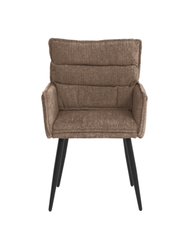 Трапезен стол с подлакътници IKSAN - кафяв R38