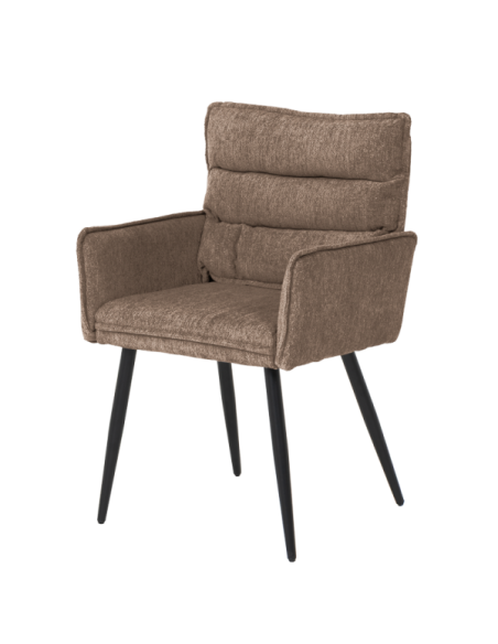 Трапезен стол с подлакътници IKSAN - кафяв R38