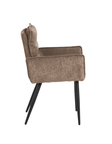 Трапезен стол с подлакътници IKSAN - кафяв R38