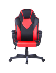 Геймърски стол STORM - червена еко кожа