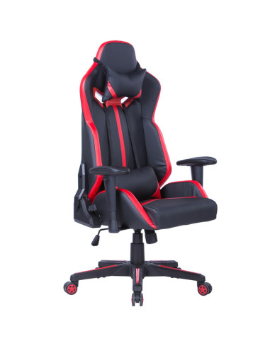 Геймърски стол ESCAPE - червена еко кожа