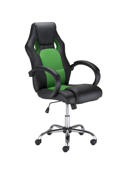 Геймърски стол Race Steel - Race Green