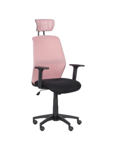 Президентски офис стол Carmen 7535 - розово - черен