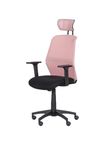 Президентски офис стол Carmen 7535 - розово - черен