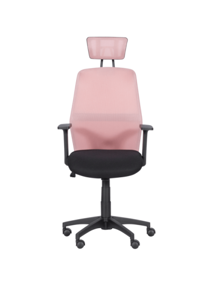 Президентски офис стол Carmen 7535 - розово - черен