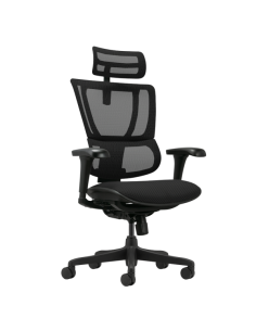 Ергономичен стол ERGOHUMAN IOO BUDGET 2 - черна рамка - черен