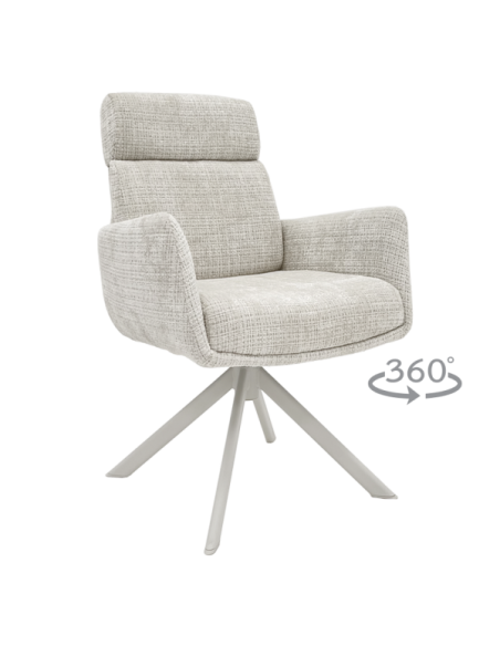 Трапезен стол TORVA 6 - бял 01