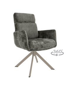 Трапезен стол TORVA - графит 93