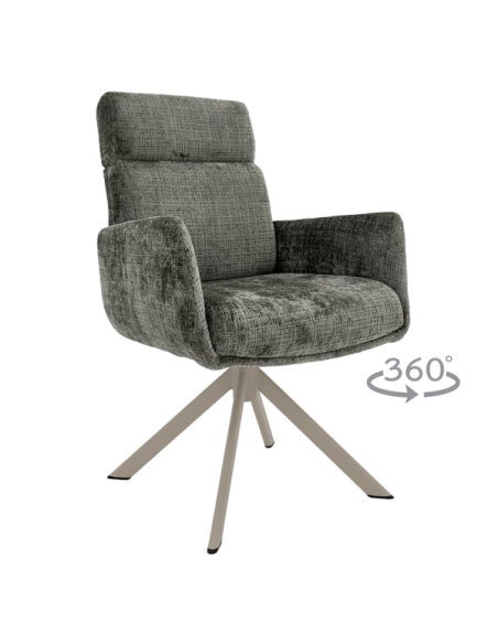 Трапезен стол TORVA - графит 93