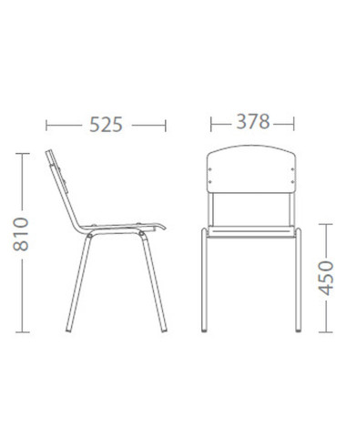Ученически стол Tina black Бук E-263